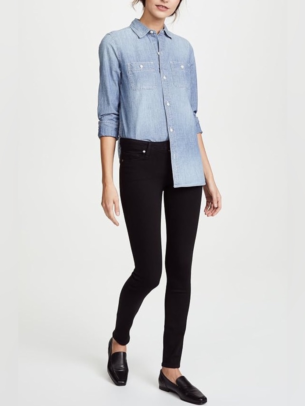 PAIGE Verdugo Ultra Skinny Jeans Black Transcend Denim Size 27 EUC